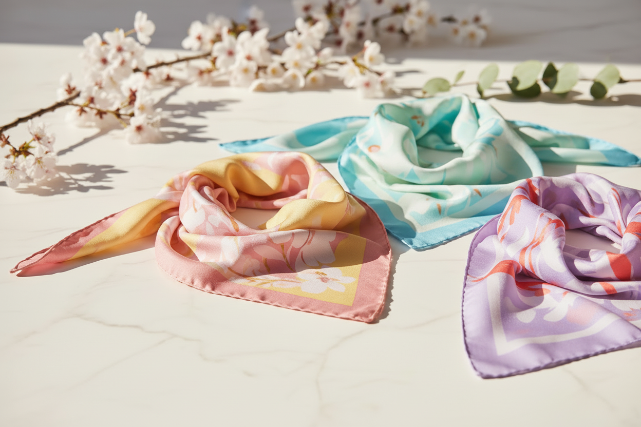Image de couverture avec foulards printaniers